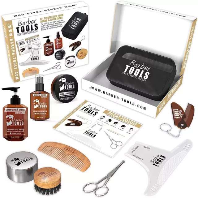 Barber Tools Kit/Set/Beard Care and Care Set with Barber Care - Great Gift Idea