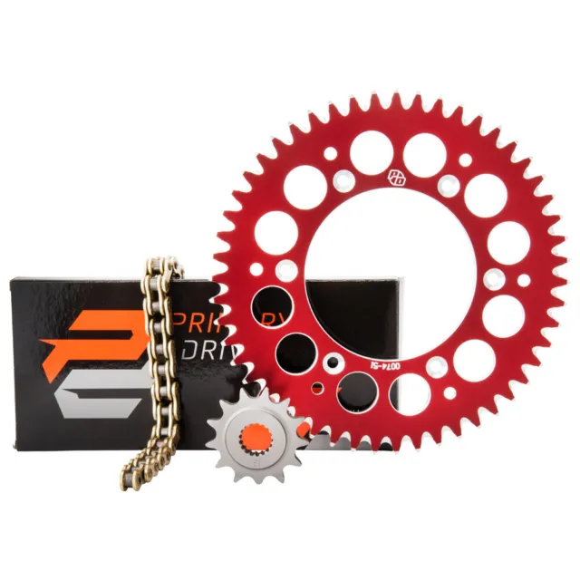Primary Drive Gold X-Ring Chain Sprocket Kit Set Red Fits HONDA CR125R 2000
