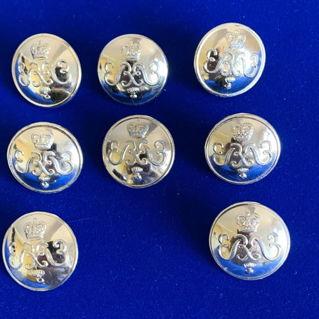 BRITISH ARMY GRENADIER Guards Queens Crown Uniform Buttons Staybrite X8 £5.49 PicClick UK