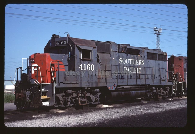 Original Slide - SP Southern Pacific 4160 GP35R Rare # Strang TX 5-19-91