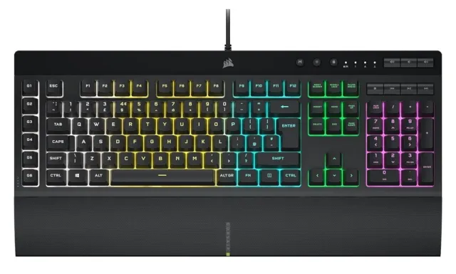 Corsair K55 RGB PRO Membrane Wired Gaming Keyboard QWERTY UK CH-9226765-UK
