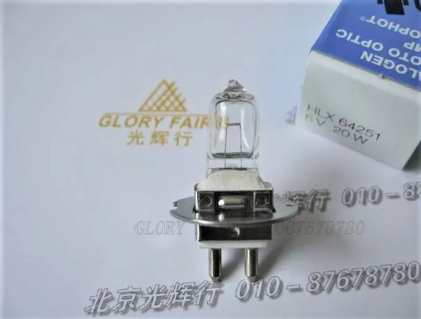 OSRAM HLX-6 64251 6V 20W PG22 Halogen Bulb ZEISS Microscope Slit lamp NAED 54021