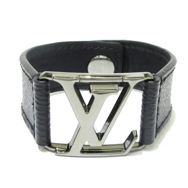 Louis Vuitton Bracelet Monogram Eclipse Used Brasserie Hockenheim Authentic