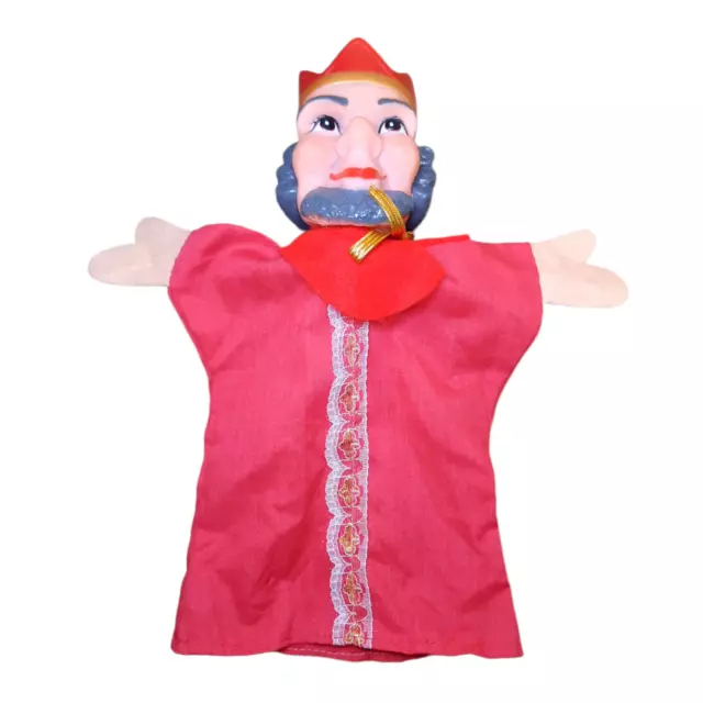 Vintage Mr. Rogers Neighborhood King Friday Hand Puppet rubber head Punch Judy