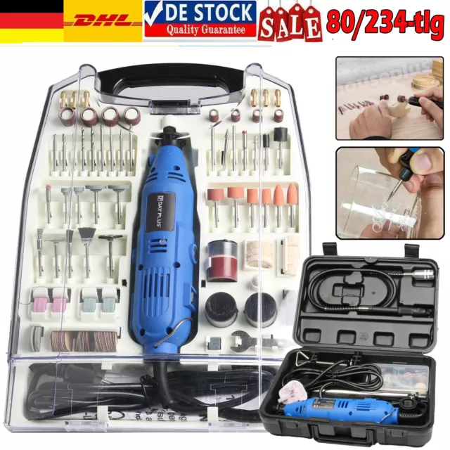 Mini Schleifer Set Schleifgerät Schleifmaschine Multifunktionswerkzeug 135W DHL