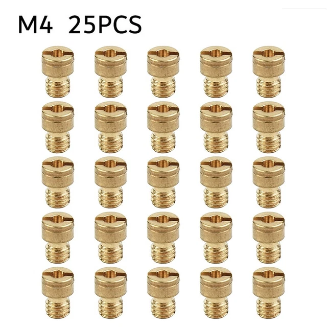 15 Pièces 4mm Jet Principal Carburateur Pour Dellorto M4 Buses Carburateur 40 44 46 48 50 52 54 56 58 60 65 70 75 80 85 Tailles Pour Gy6 98739097