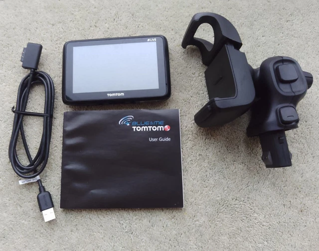 TomTom Blue&Me Live Satnav, Armaturenbrettwiege, Kabel, Fiat 500