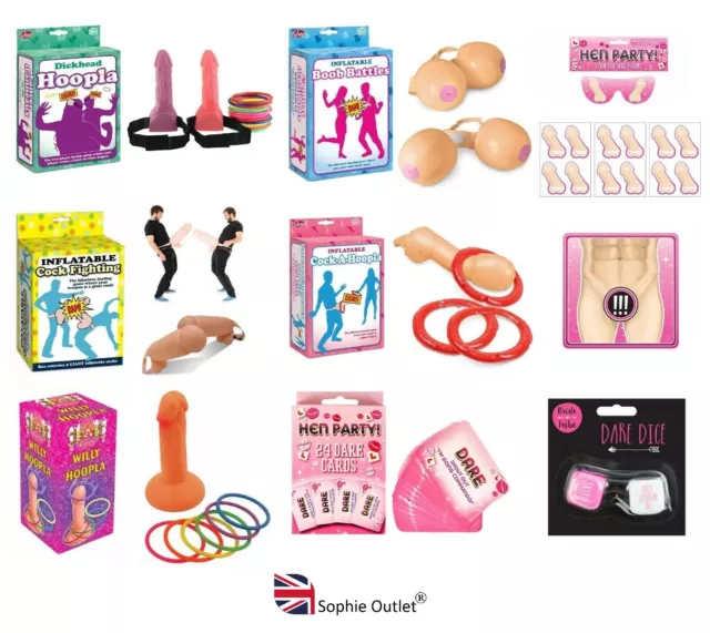 HEN PARTY GAMES Bride to Be Gift Girls Ladies Night Hen Do Doll Game Box NEW UK
