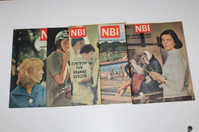 Prospekt Zeitschrift Neue Berliner Illustrierte NBI 1963 DDR - 10 Ausgaben (D)