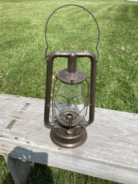 Dietz HI-LO lantern New York USA Kerosene w/ Clear Fitzall Chimney Mfg S-10-1926