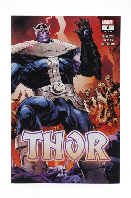 Thor (2020) #6 2nd Print Nic Klein Wraparound Thanos Infinity Stones/Hammer NM