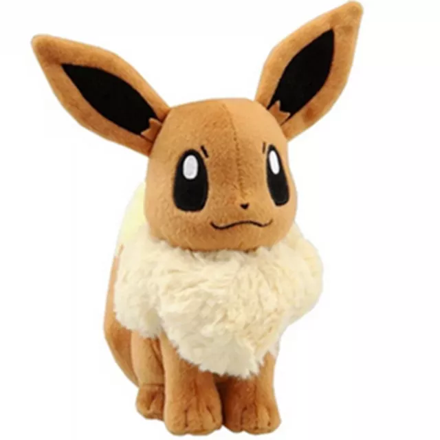 C24 - Pokemon Plüsch Figur Evoli Eevee Braun 20 cm Stofftier Plüschtier Sammeln