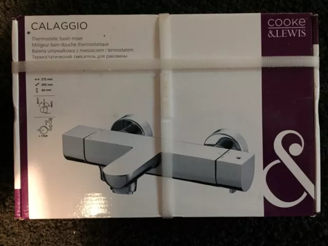 Mitigeur bain douche thermostatique chromé Neuf et emballé