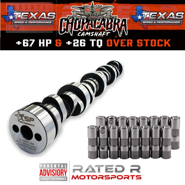 TEXAS SPEED GEN 3 Gen 4 TSP LS Truck CHOPacabra Camshaft GM LS7 Lifters
