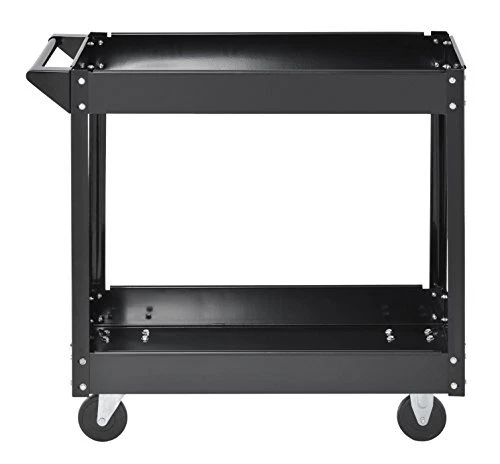 Juggernaut Carts "Industrial Black Commercial Service Cart Steel 220Lbs Capac...