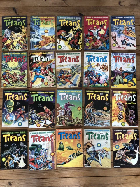 Lot (E) - TITANS - 20 Comics n°21 à 40 - STAR WARS / Marvel Avengers - Lug 70's