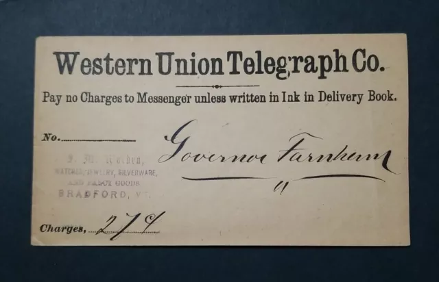 WESTERN UNION TELEGRAPH Co, JACKSONVILLE, FL 1928 Postal Cover w/ perfin  stamp