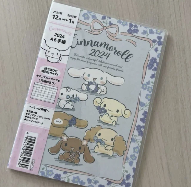 sanrio-cinnamoroll-2024-a6-planner-schedule-book-diary-limited-japan