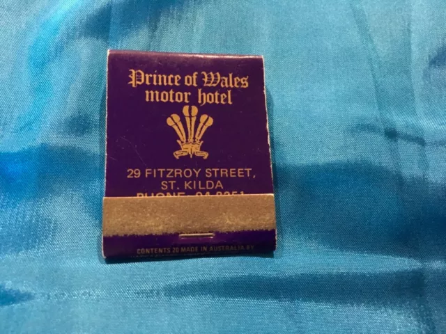 Collectable flip matches-“PRINCE OF WALES MOTOR HOTEL” New, Good Condition