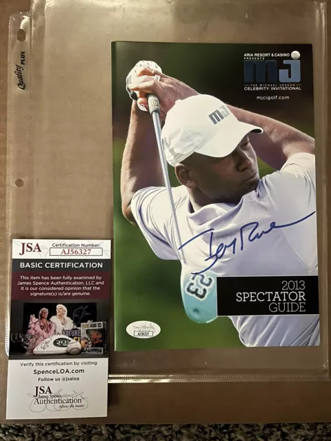 Jerry Rice autographed 2013 MJCI Celebrity Golf PROGRAM Michael Jordan JSA COA