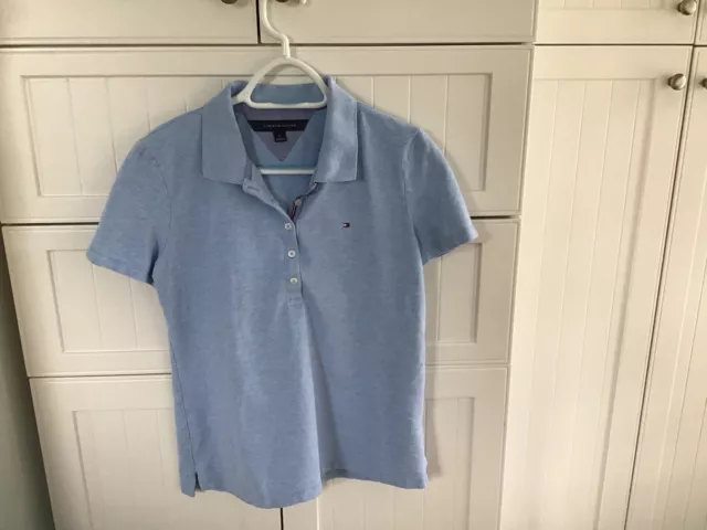 Tommy Hilfiger Girl’s Blue Short Sleeve Polo Shirt Size M