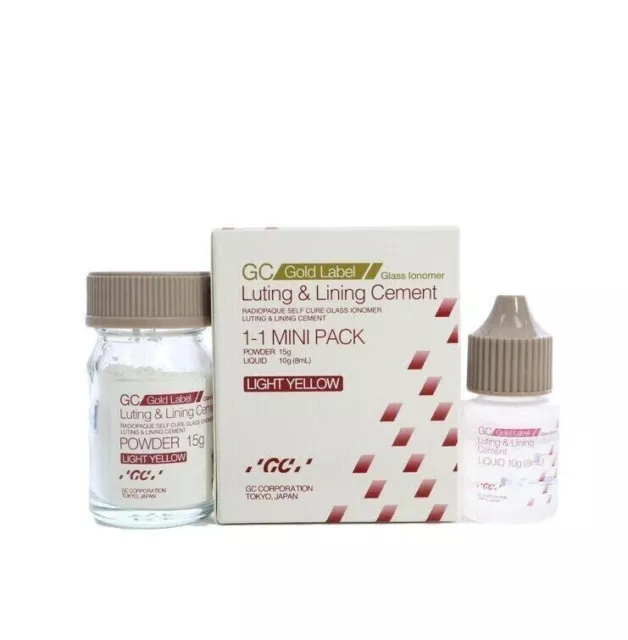 Gold Lable 1-1 Mini Pack Self Cure Glass Ionomer Luting & Lining Cement By Gc