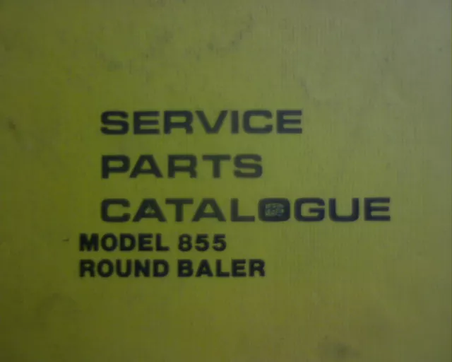 Sperry, New Holland 855 Baler Spare Parts manual book catalogue