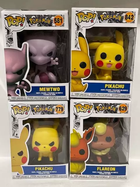 POKEMON Mewtwo Pikachu Flareon POP ANIMATION Movies Figurine