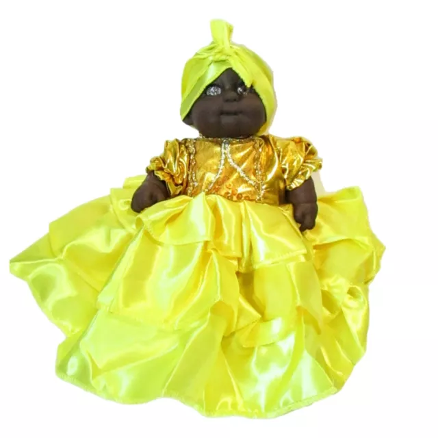 Muneca de Oshun 20 cm Santeria Osun Doll Yoruba Religion Orisha Yellow 8"