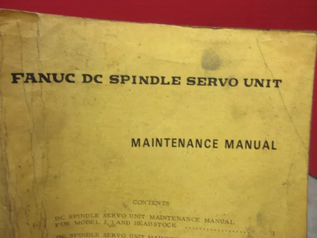 Fanuc Dc Spindle Servo Unit Maintenance Manual B-51649E/04 Cnc 2