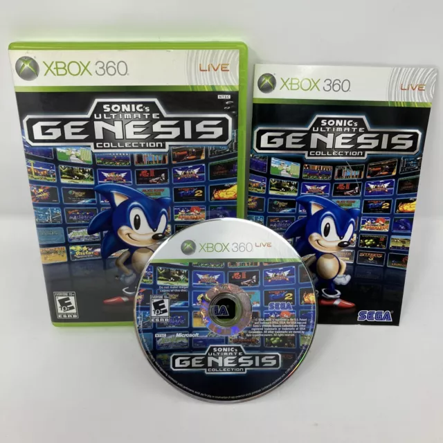 Sonic's Ultimate Genesis Collection (Microsoft Xbox 360, 2009) Complete Manual