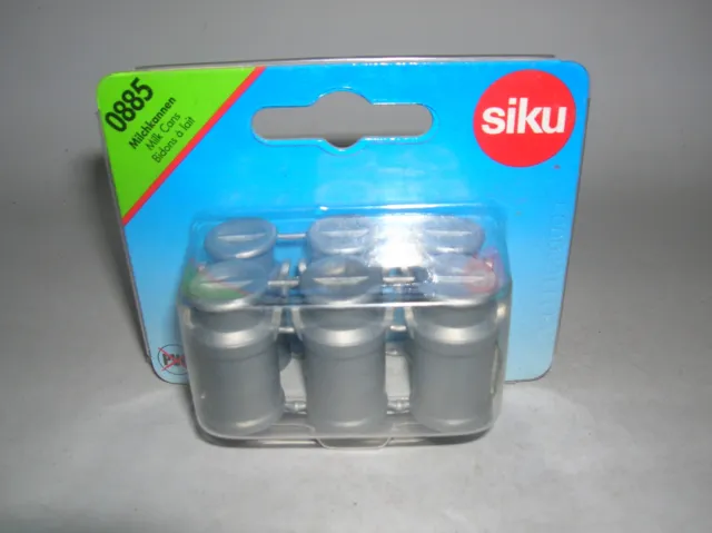 Siku Milchkannen Milk Cans 6er Set silbergrau 1:32 Art. 0885 NEU+OVP