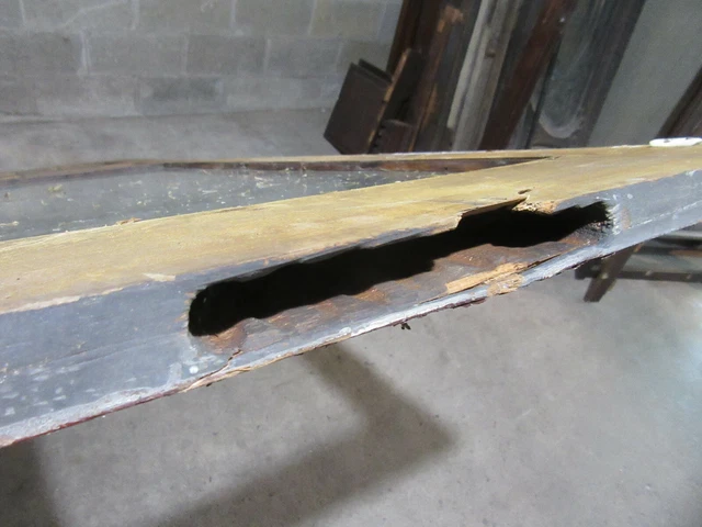 ~ Antique Pantry Door Glass Top ~ 28 X 89.5 ~ Architectural Salvage 7