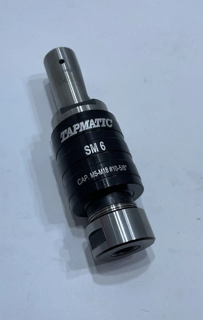 Tapmatic SM 6 Tapping Chuck 1in Shank, Tension & Compression CAP. M5-M18 #10-5/8
