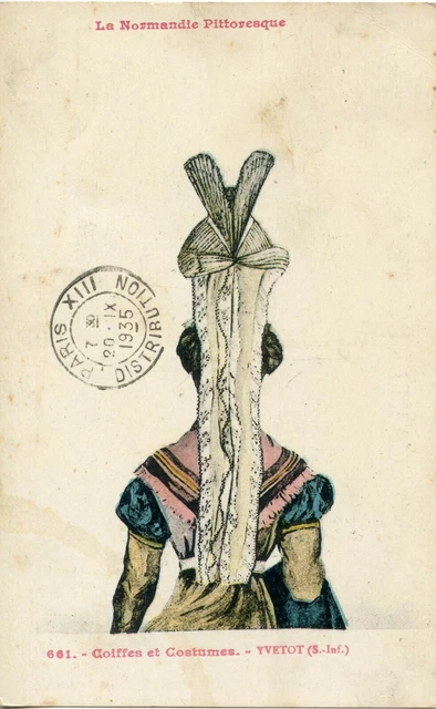 Cpa / Calvados / La Normandie Pittoresque / Coiffes Et Costumes Yvetot + Cachet