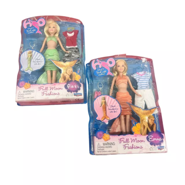 Playmates H2O Just Add Water Mako Mermaid Rikki Barbie Doll Figure Ariel  Siren