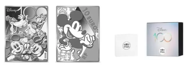 10 euro Silber Frankreich 2023 :  100 J Disney : Mickey und seine Freunde