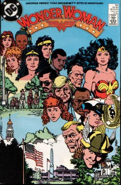 WONDER WOMAN (Vol. 2) #32 VG/F, Perez s, Direct DC Comics 1989 Stock Image