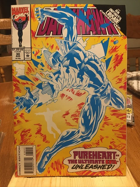 MARVEL COMICS: : DARKHAWK Vol. 1 No. 30 Aug. 1993.  STAN LEE PRESENTS
