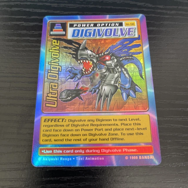 HOLO RARE ULTRA Digivolve Digimon Card ST-56 (Bandai 1999) £5.29 ...