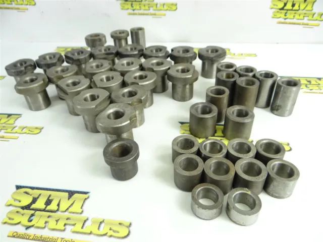 Lot Of 43 Assorted Hardened Drill Bushings 9/16" Id 9Lbs