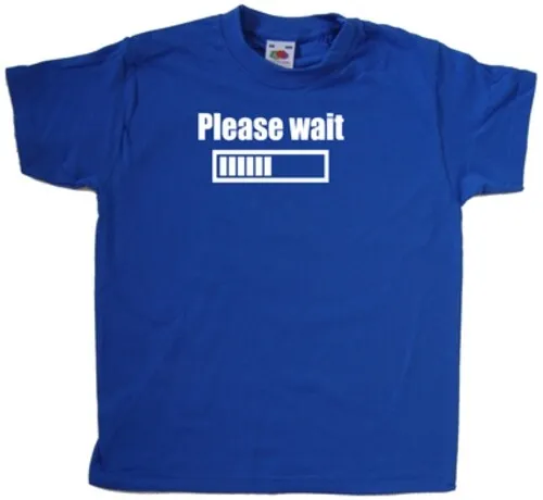 Please Wait Kids T-Shirt