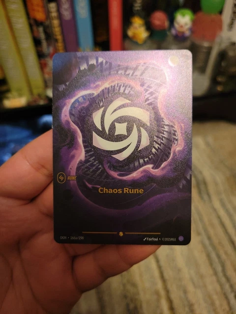 2025 LEAGUE OF Legends Riftbound TCG Chaos Rune OGN·166a/298 Alt Art ...