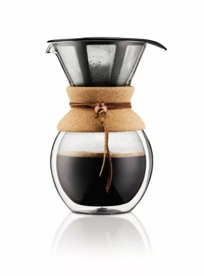 Bodum POUR OVER 11682-109 Doppelwandiger Kaffeebereiter mit Permanent ...