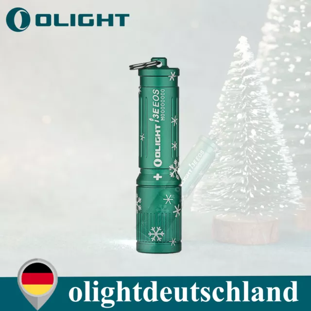 Olight I3E EOS Mini Linterna LED Llavero 90LM - Verde Copo de Nieve