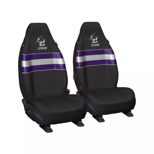 MELBOURNE STORM Official NRL Seat Covers Airbag Compatible Universal Fit