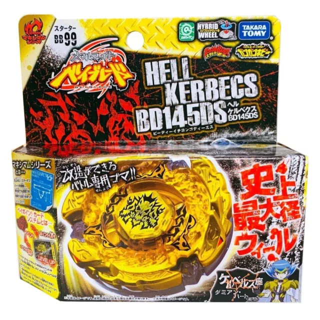 Takara Tomy BB99 Hell Kerbecs Beyblade BD145DS Hades Metallfusion - STARTERSET