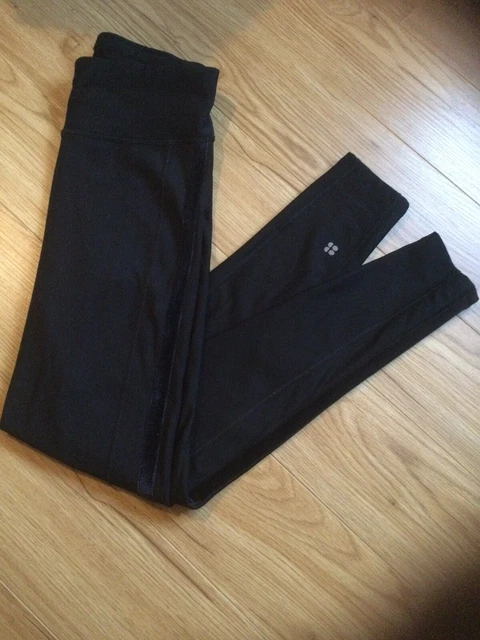 SWEATY BETTY FULL length thermodynamic thermal running leggings black  stripe XS £59.85 - PicClick UK