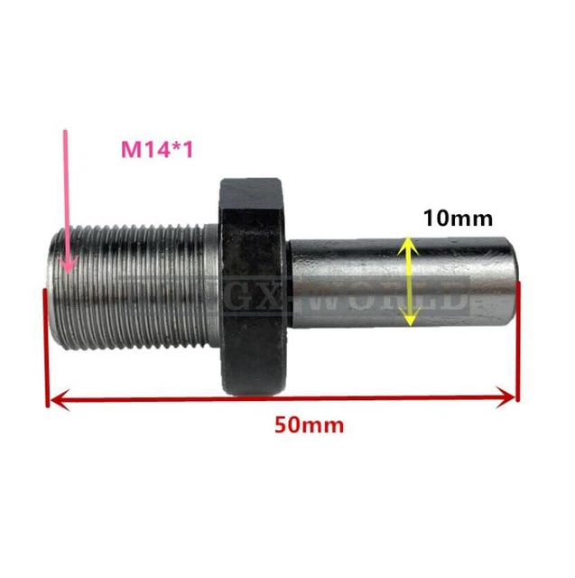 1PCS 10 MM Holding Arbor Fit For K01-50 2" Self-centering 3 Jaw Mini Chuck NEW