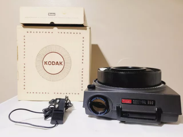 Kodak Carousel 650 Slide Projector Serviced Fully Functional See Video